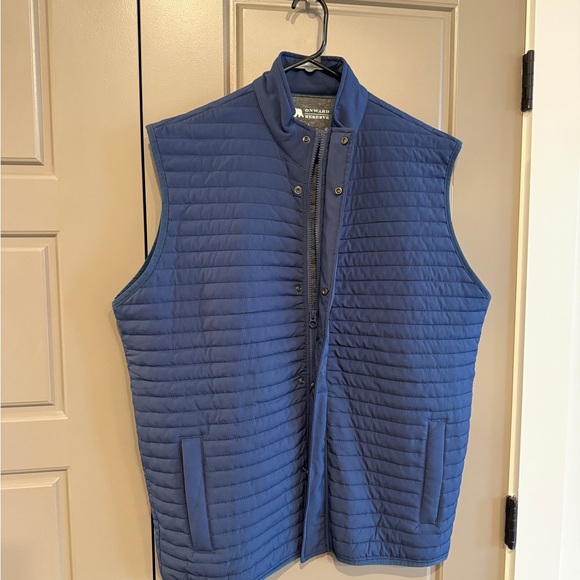 Men's Onward Reserve Blue Crosby Quilted Vest, NWT - Picture 2 of 5
